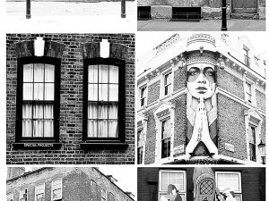 LONDON  WINDOW COLLAGE